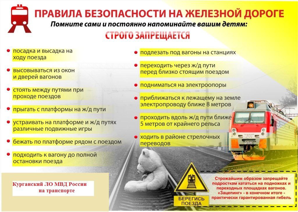 ЖЕЛЕЗНАЯ ДОРОГА – ЗОНА ПОВЫШЕННОЙ ОПАСНОСТИ!.